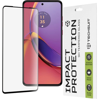 Techsuit Протектор за Motorola Moto G84 - 111D Full Cover / Full Glue Glass - черен