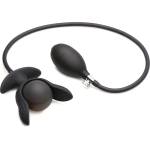 Master Series Dark Pearl Inflatable Vibrating Butt Plug Black