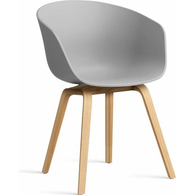 HAY AAC 22 Lacquered Oak Veneer / concrete grey