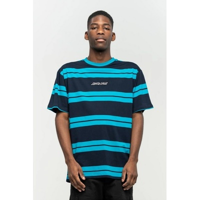 Santa Cruz tričko Classic Strip T-Shirt Dark Navy-Aqua