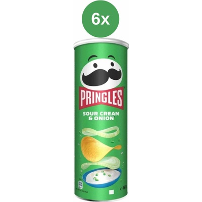 Pringles zakysaná smetana a cibule 6x165 g
