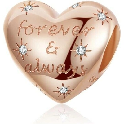 P&J Jewellery Zlatý přívěsek Srdce "Forever & Always" GGB2