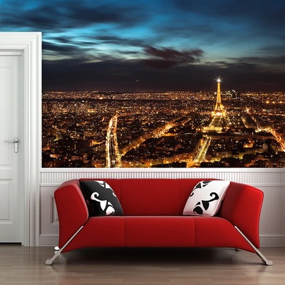 Sablio Tapeta Nočný Paríž, rozmery 336x220 cm