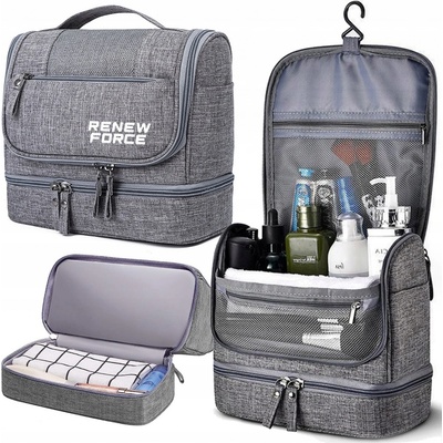 Soulima Kosmetická taštička šedá – Zboží Dáma