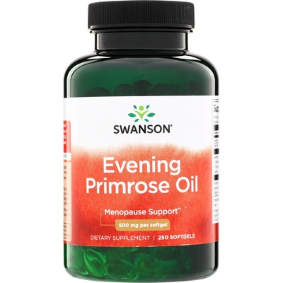 Swanson Pupalkový Olej Evening Primrose Oil 500 mg 250 kapslí