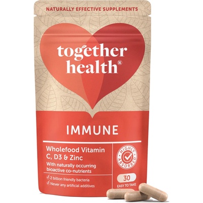 Together Health Komplex na podporu imunity prírodné vitamíny a minerály s probiotikami 30 kapsúl