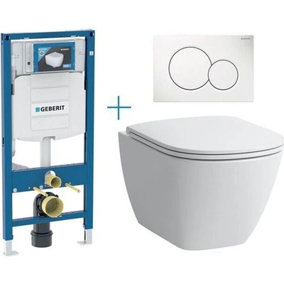 Geberit + Laufen Duofix s tlačítkem Sigma01 Round 111.300.00.5 BY1 – Zboží Dáma