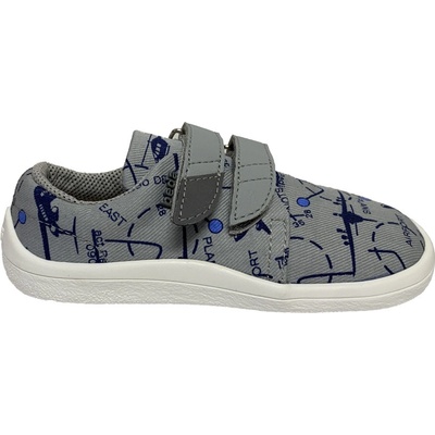 Beda barefoot textilní tenisky Grey Aeroplane