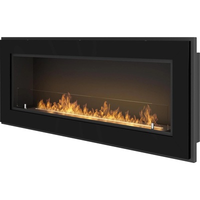 SIMPLEfire Frame 1200 black + glass