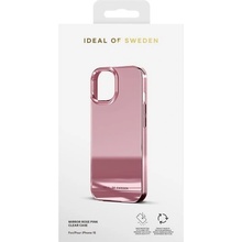 iDeal Of Sweden Ochranný Clear Case iPhone 15 Mirror ružové