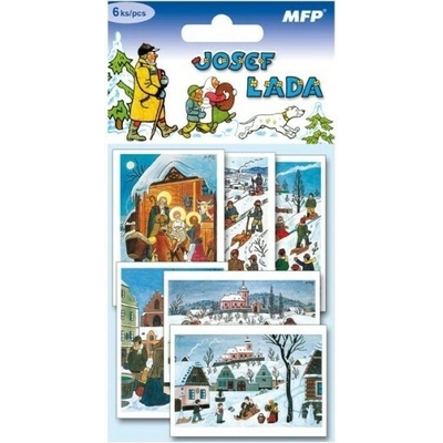 MFP Vánoční jmenovky na dárky - Josef Lada - 6 ks - 1240542 – Sleviste.cz