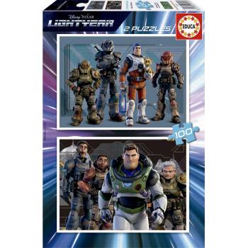 Image 1 of Educa - Puzzle 2x100 Lightyear - 100 piese