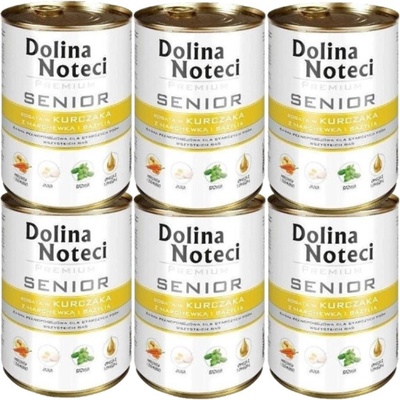 Dolina Noteci Noteć Valley PREMIUM Senior Chicken с моркови и босилек 6x400 г