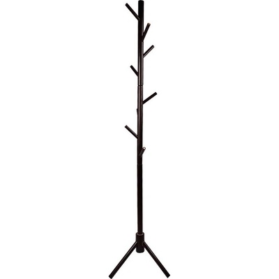 ČistéDřevo Dřevěný stojanový věšák 175 cm - černý – Zbozi.Blesk.cz