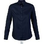 Neoblu 3183 blaise women / Дамска риза с дълъг ръкав от микро твил - нощно синьо xl (24318304604)