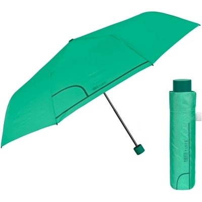 Дамски сгъваем неавтоматичен чадър Perletti Time 26353, Ментово зелено