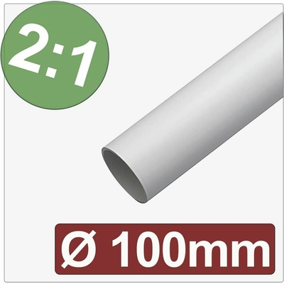 Quadrios 25CA602 zmršťovacia bužírka bez lepidla biela 100 mm 50 mm Pomer zmrštenia:2:1 metrový tovar