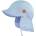 maximo Детска шапка с козирка maximo Kids' Mini Peak Cap, Band, Neck Protector Cap - Stoneblue / Zartblau - размер 47 cm (904-6709-0213)