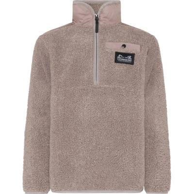 Didriksons Детски поларен пуловер Didriksons Kid's Exa Half-Zip Fleece jumper - Ash Brown - размер 160 (704-4472-0415)