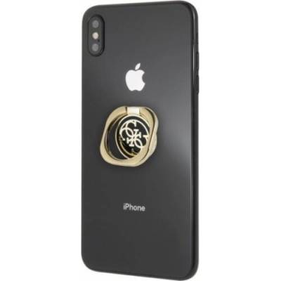 Guess Ring stand černé/Gold Praktické držadlo ve tvaru prstence namontováno na zadním panelu