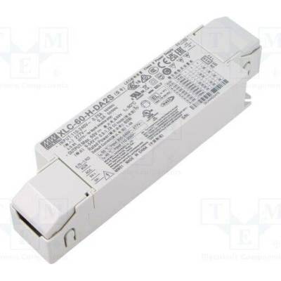 MEAN WELL XLC-60-H-DA2S Napájecí zdroj: spínaný; LED; DALI 2; 60W; 9÷54VDC; 900mA÷1,7A