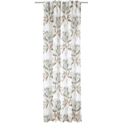 Sehlbach Бяло-кафява завеса 135x245 cm - Sehlbach (160039-1108)