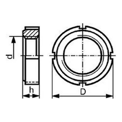 matice KM 4 M20x1 BEZ PÚ se 4 zářezy DIN 981 – Hledejceny.cz