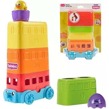 TOMY Томи: Тооми цветни яйца двуетажен автобус (e73220c)