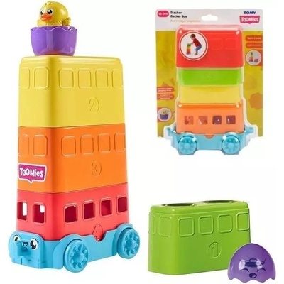 TOMY Томи: Тооми цветни яйца двуетажен автобус (e73220c)