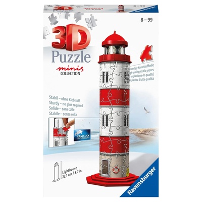Ravensburger 3D пъзел Ravensburger от 54 части - Мини фар (11273)