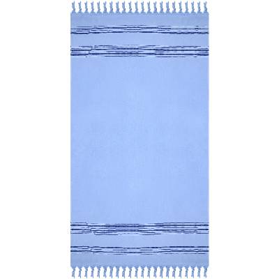 Плажна кърпа Rakla - Никол, 100% памук, синя, 90 х 170 cm (Rakla 208)