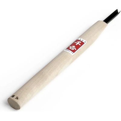 SENKICHI Japonské řezbářské mini-dláto SENKICHI s V čepelí - 6 mm 5241