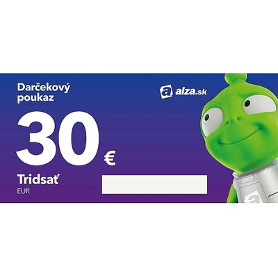 Elektronický darčekový poukaz Alza.sk na nákup tovaru v hodnote 30 €