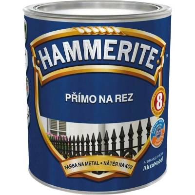 Hammerite přímo na rez kladívkový 2,5L Tmavě hnědý Tmavě zelený