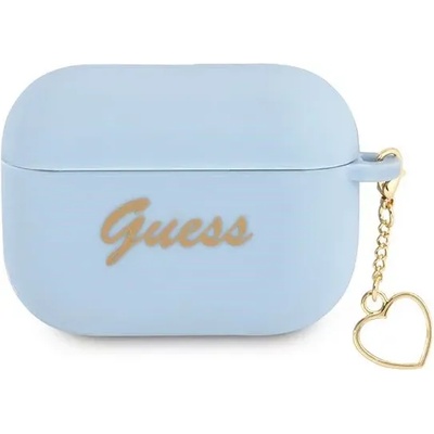 Guess Калъф Guess GUAPLSCHSB за AirPods Pro, син, силиконов, Charm Collection (GUAPLSCHSB)