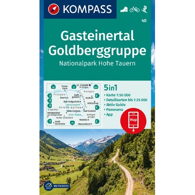 40 Gasteinertal, Goldberggruppe 1: 50 000 KOMPASS