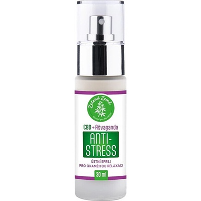 ZELENÁ ZEMĚ CBD antistress sprej s ashwagandou 30 ml