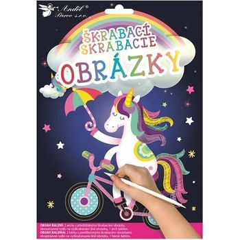 Vyškrabávacie obrázky Jednorožec 2 ks