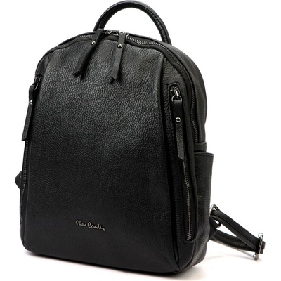 Pierre Cardin Kožený dámský batoh černý 8l