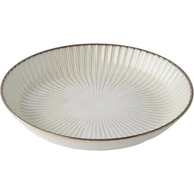 MIJ Jedálenský tanier WHITE SENDAN 22,5 cm biela keramika