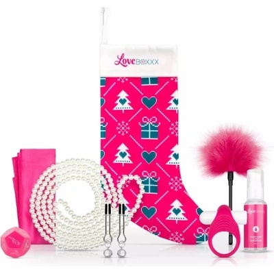 Loveboxxx Комплект секс играчки в коледен чорап Loveboxxx