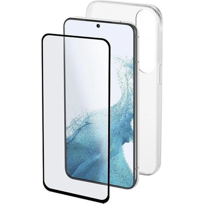 Cellularline Калъф и Протектор за Samsung A54, CellularLine Protection Kit, Прозрачен (PROTKITGALA54T)