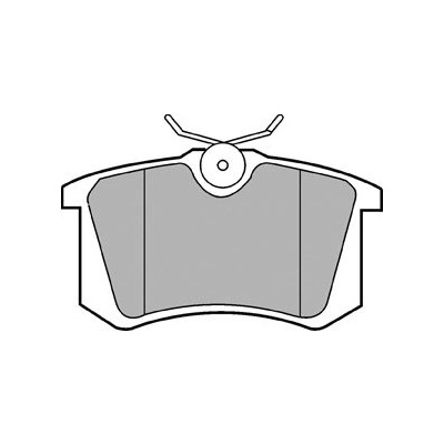 Sada brzdových destiček, vždy 4 kusy v sadě DELPHI LP2255