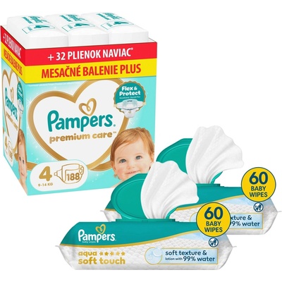 Pampers Premium Care 4 188 ks