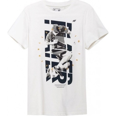 4F pánske tričko H4L21-TSM011 OFF white