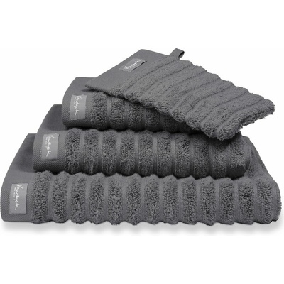 Vandyck uterák Home wave dark grey 60 x 110 cm