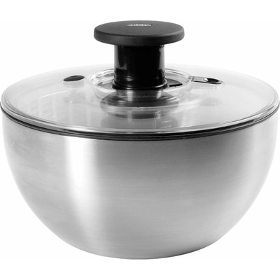Oxo Odstreďovač šalátov STEEL 6,0 l, strieborný, nerezová oceľ