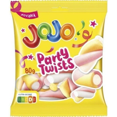 Jojo cukríky marshmallow party twists 80 g