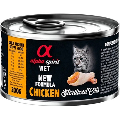 Alpha Spirit Cat Adult Chicken Sterilized 200 g
