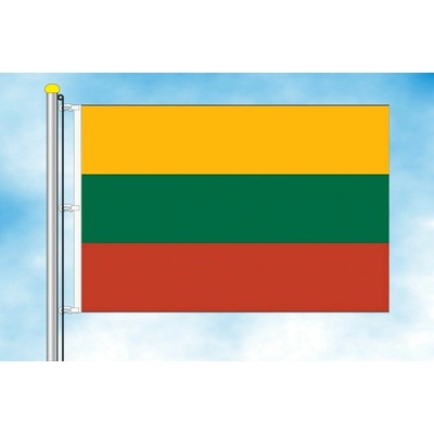 LIBEA, s.r.o. Vlajka Litvy Rozměr: 30×45 cm, Uchycení: Karabiny na stožár